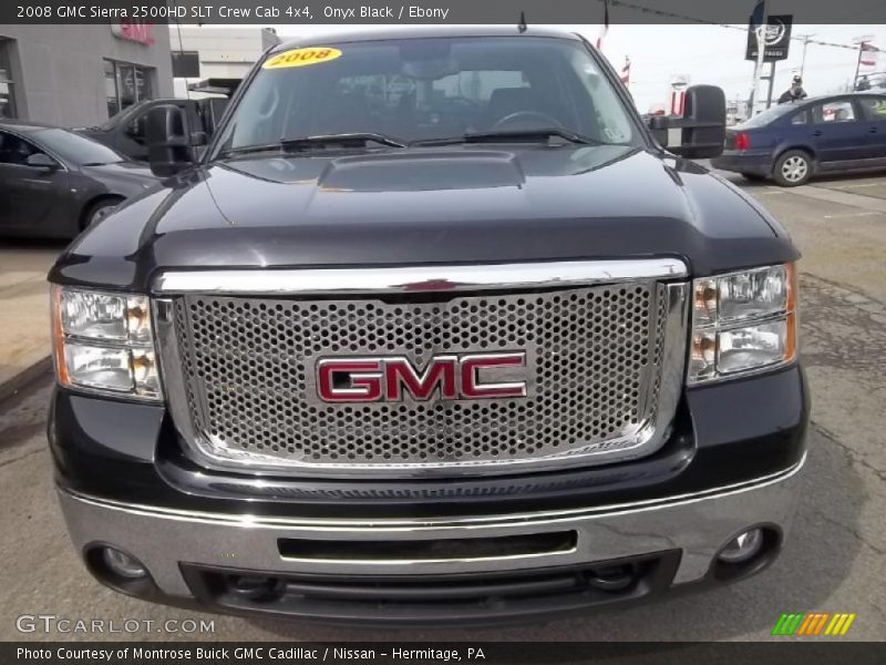 Onyx Black / Ebony 2008 GMC Sierra 2500HD SLT Crew Cab 4x4