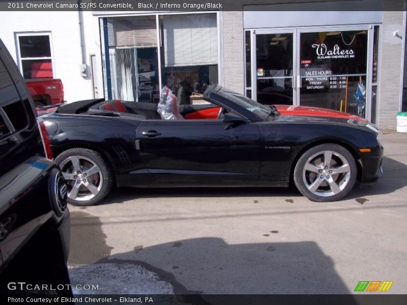 Black / Inferno Orange/Black 2011 Chevrolet Camaro SS/RS Convertible