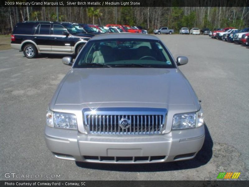 Silver Birch Metallic / Medium Light Stone 2009 Mercury Grand Marquis LS