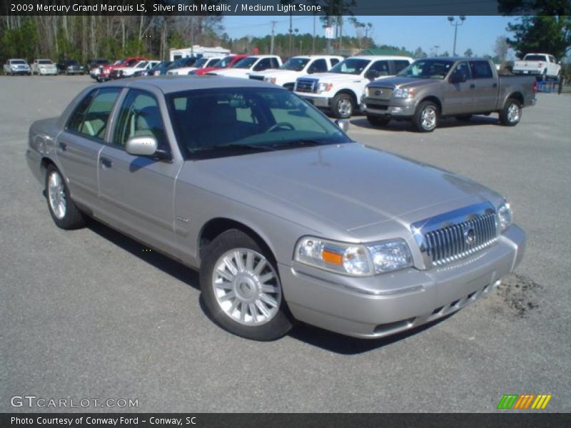Silver Birch Metallic / Medium Light Stone 2009 Mercury Grand Marquis LS