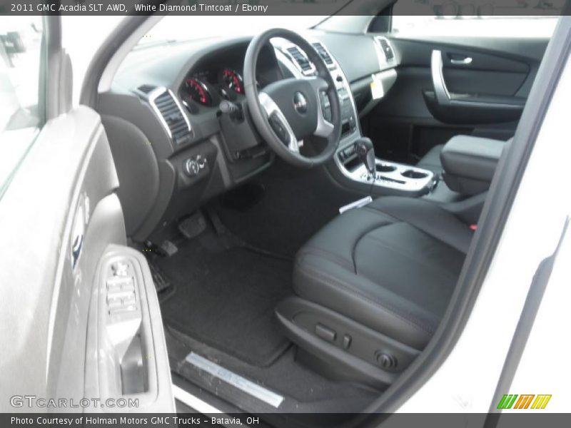 White Diamond Tintcoat / Ebony 2011 GMC Acadia SLT AWD