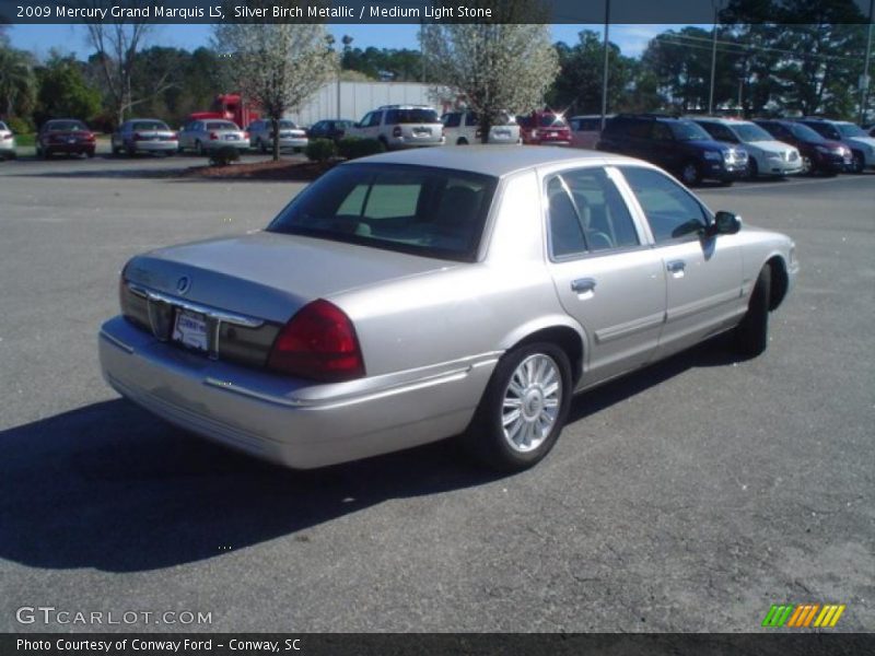 Silver Birch Metallic / Medium Light Stone 2009 Mercury Grand Marquis LS