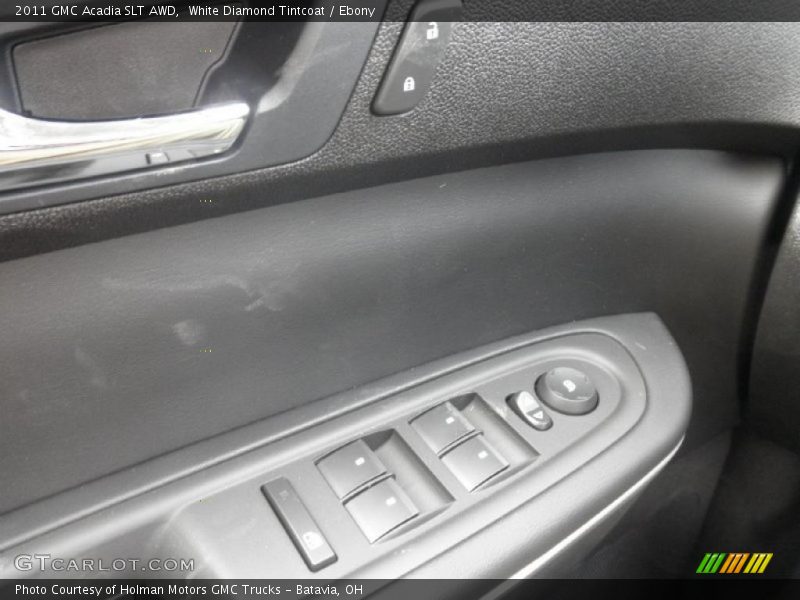 White Diamond Tintcoat / Ebony 2011 GMC Acadia SLT AWD