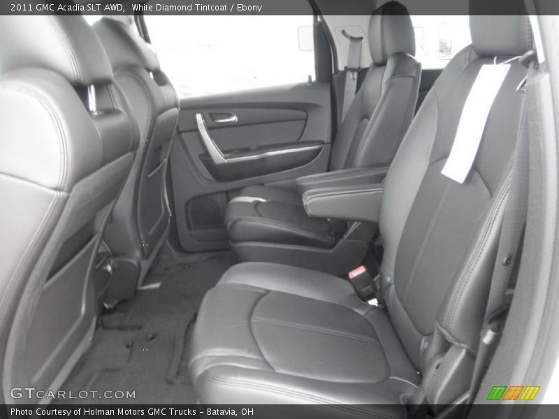 White Diamond Tintcoat / Ebony 2011 GMC Acadia SLT AWD