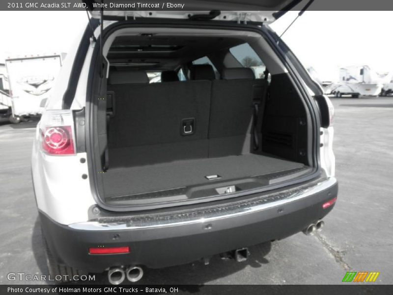 White Diamond Tintcoat / Ebony 2011 GMC Acadia SLT AWD