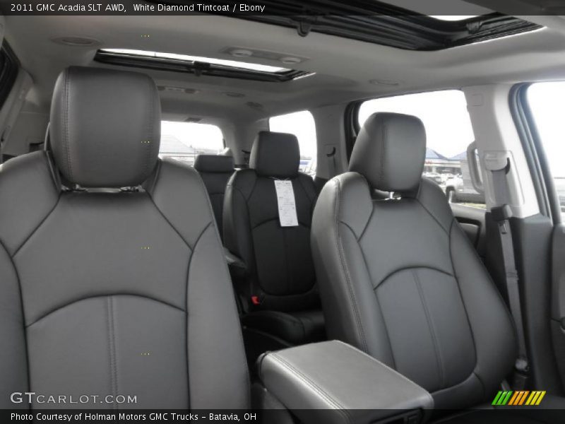 White Diamond Tintcoat / Ebony 2011 GMC Acadia SLT AWD