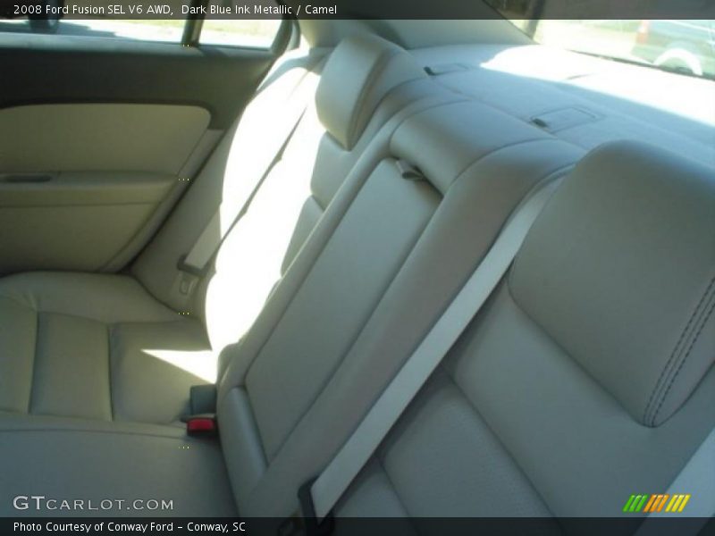 Dark Blue Ink Metallic / Camel 2008 Ford Fusion SEL V6 AWD