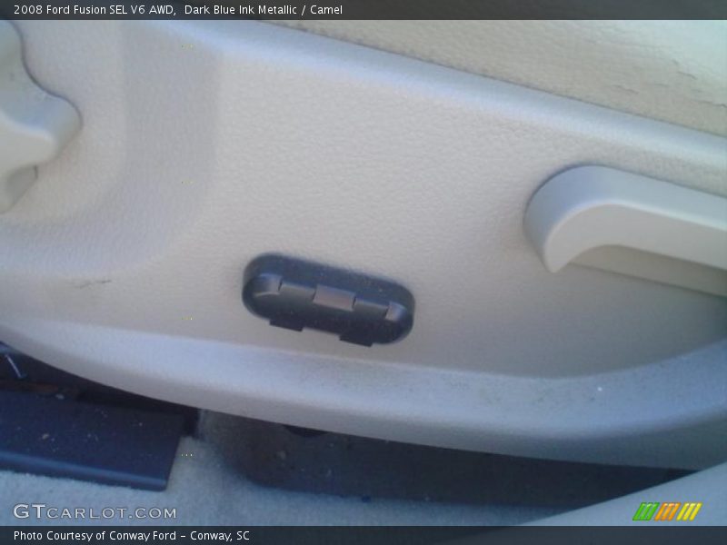 Dark Blue Ink Metallic / Camel 2008 Ford Fusion SEL V6 AWD
