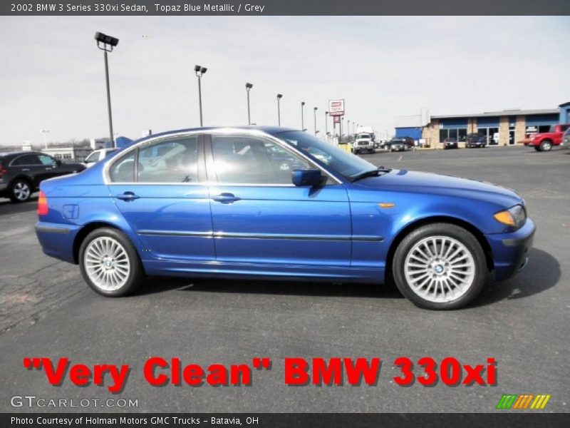 Topaz Blue Metallic / Grey 2002 BMW 3 Series 330xi Sedan