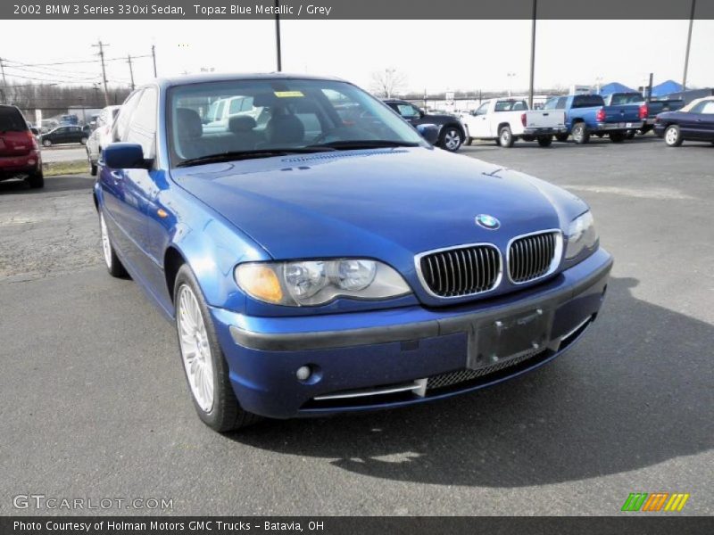 Topaz Blue Metallic / Grey 2002 BMW 3 Series 330xi Sedan