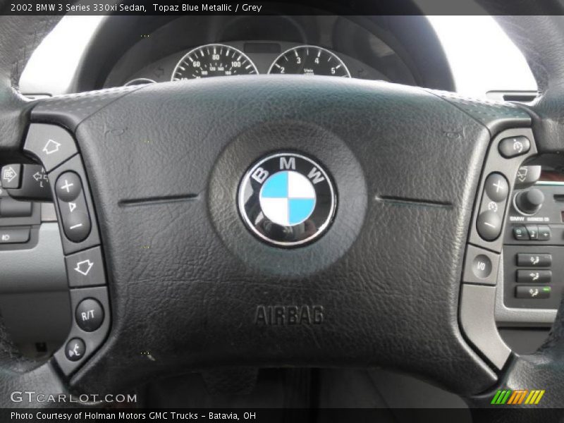 Topaz Blue Metallic / Grey 2002 BMW 3 Series 330xi Sedan