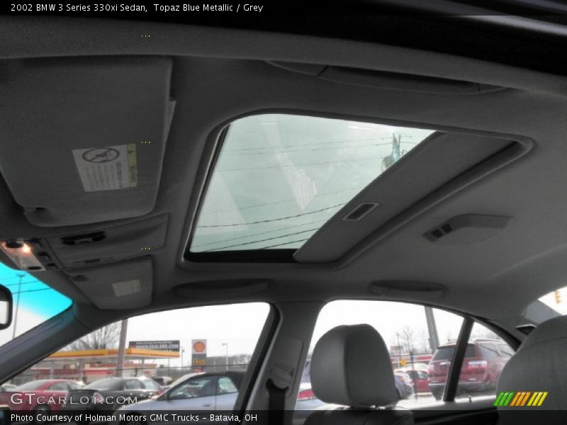 Topaz Blue Metallic / Grey 2002 BMW 3 Series 330xi Sedan