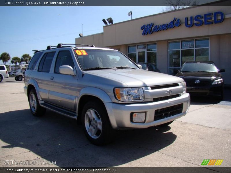Brilliant Silver / Graphite 2003 Infiniti QX4 4x4