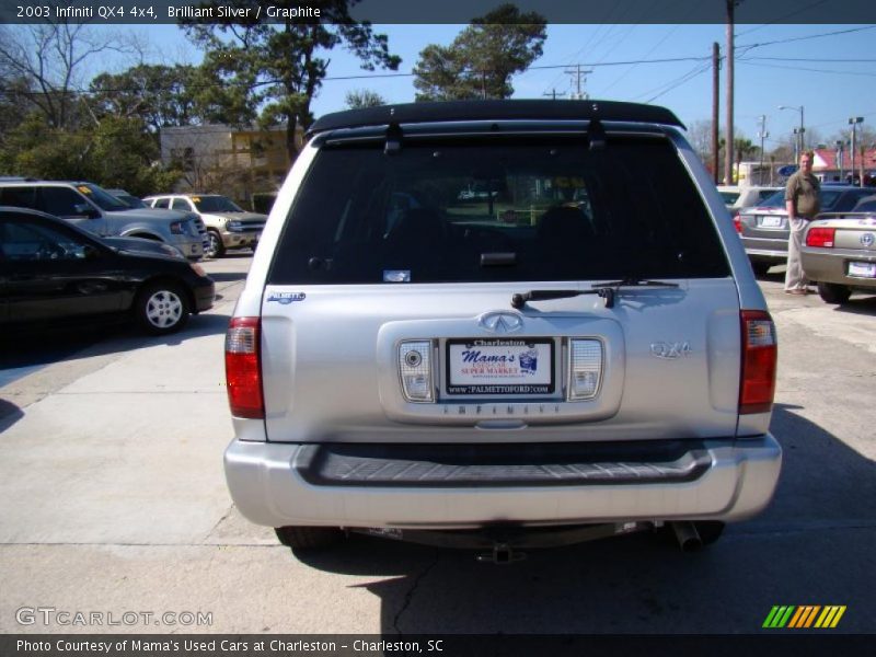 Brilliant Silver / Graphite 2003 Infiniti QX4 4x4