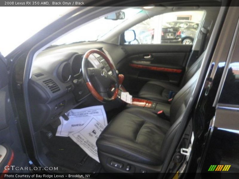 Black Onyx / Black 2008 Lexus RX 350 AWD