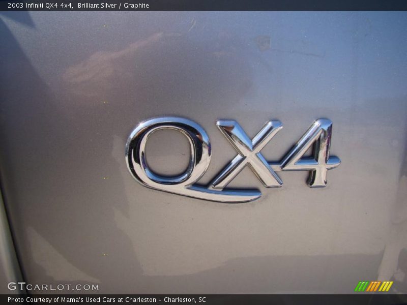 Brilliant Silver / Graphite 2003 Infiniti QX4 4x4
