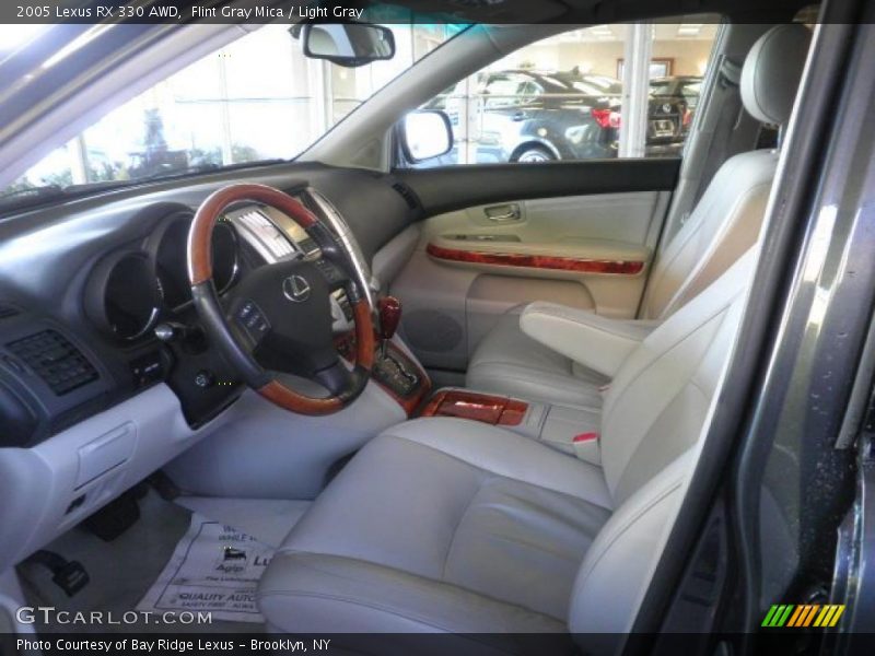 Flint Gray Mica / Light Gray 2005 Lexus RX 330 AWD