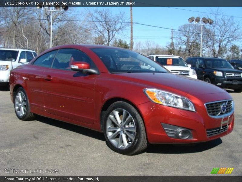 Flamenco Red Metallic / Cranberry Leather/Off Black 2011 Volvo C70 T5