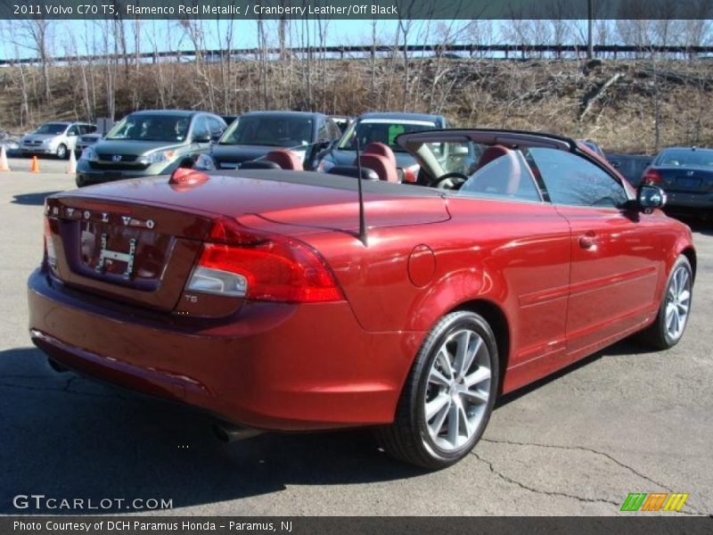 Flamenco Red Metallic / Cranberry Leather/Off Black 2011 Volvo C70 T5