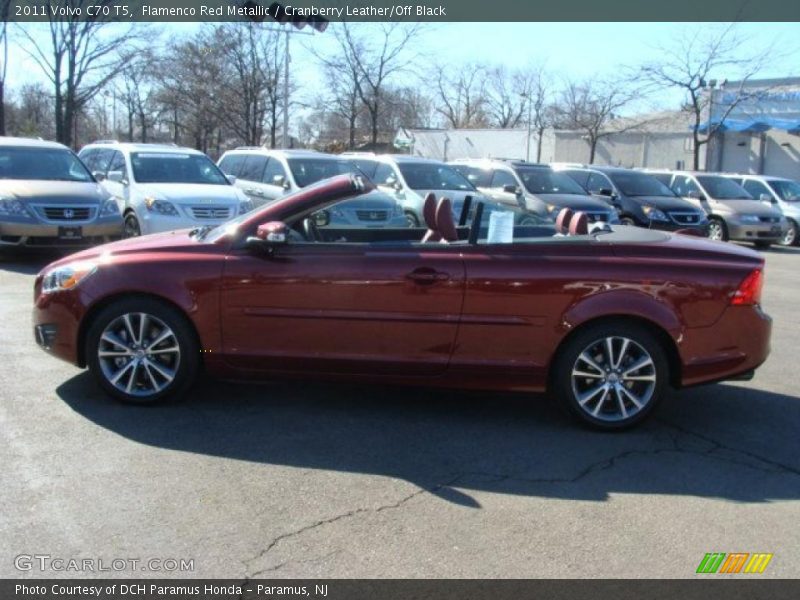 Flamenco Red Metallic / Cranberry Leather/Off Black 2011 Volvo C70 T5