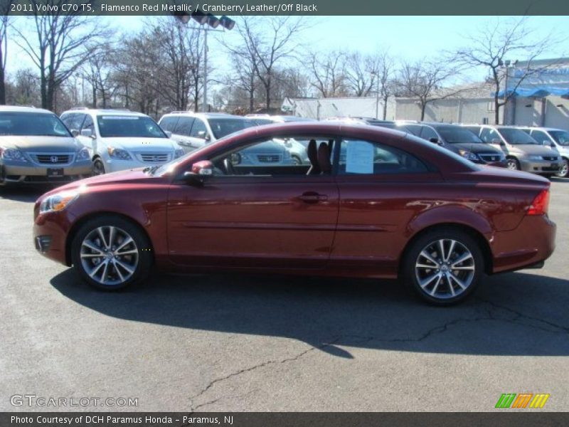 Flamenco Red Metallic / Cranberry Leather/Off Black 2011 Volvo C70 T5