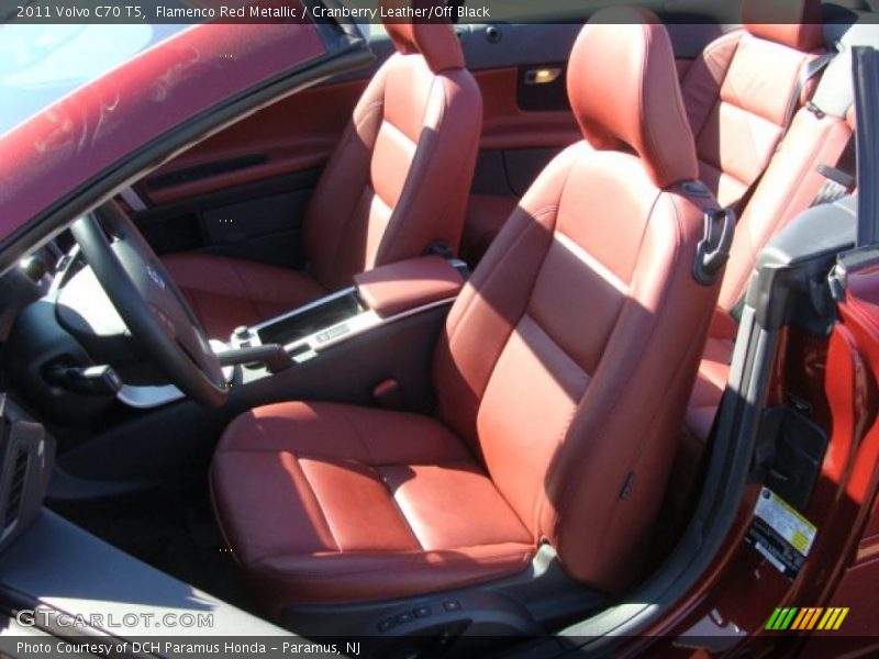  2011 C70 T5 Cranberry Leather/Off Black Interior