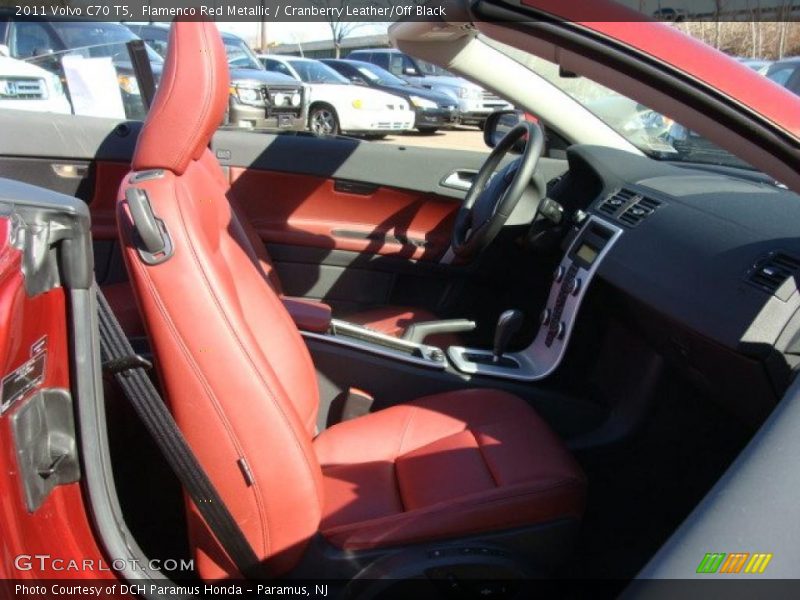  2011 C70 T5 Cranberry Leather/Off Black Interior