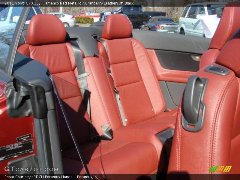  2011 C70 T5 Cranberry Leather/Off Black Interior
