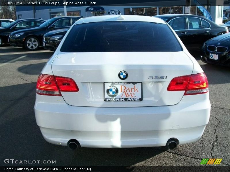 Alpine White / Black 2009 BMW 3 Series 335xi Coupe