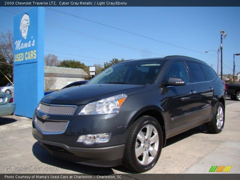 Cyber Gray Metallic / Light Gray/Ebony 2009 Chevrolet Traverse LTZ