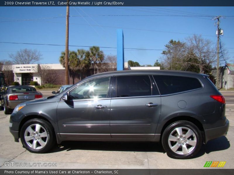 Cyber Gray Metallic / Light Gray/Ebony 2009 Chevrolet Traverse LTZ