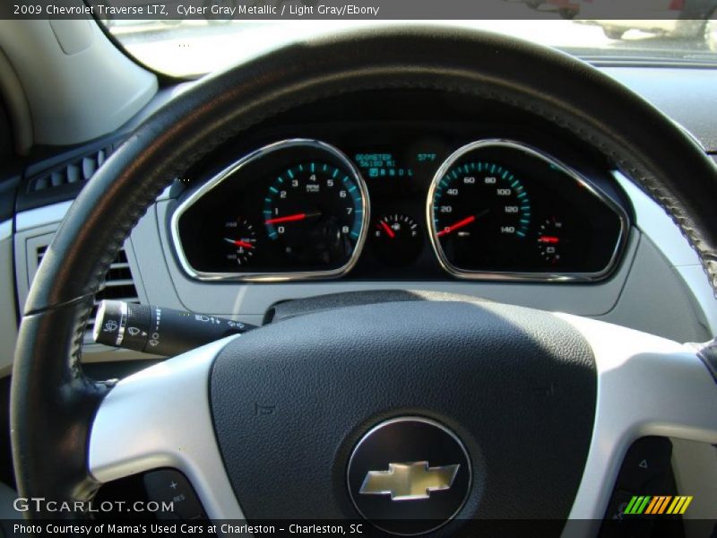 Cyber Gray Metallic / Light Gray/Ebony 2009 Chevrolet Traverse LTZ