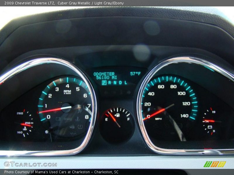 Cyber Gray Metallic / Light Gray/Ebony 2009 Chevrolet Traverse LTZ