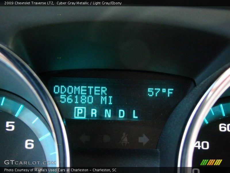 Cyber Gray Metallic / Light Gray/Ebony 2009 Chevrolet Traverse LTZ