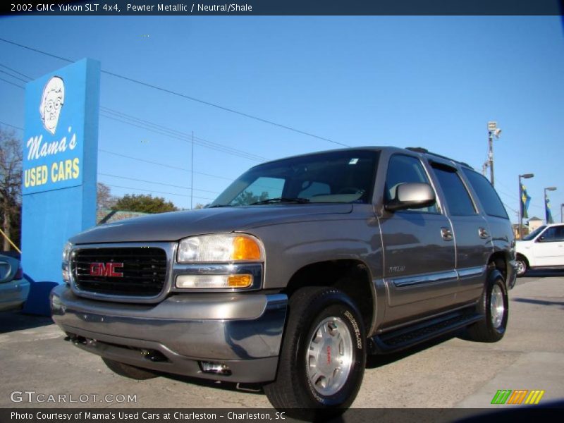 Pewter Metallic / Neutral/Shale 2002 GMC Yukon SLT 4x4