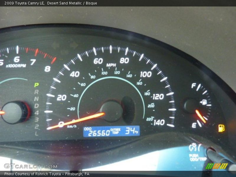 Desert Sand Metallic / Bisque 2009 Toyota Camry LE