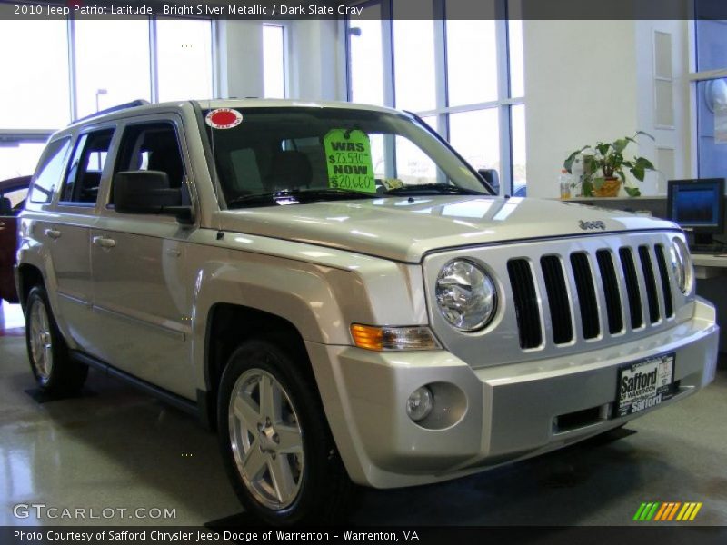 Bright Silver Metallic / Dark Slate Gray 2010 Jeep Patriot Latitude