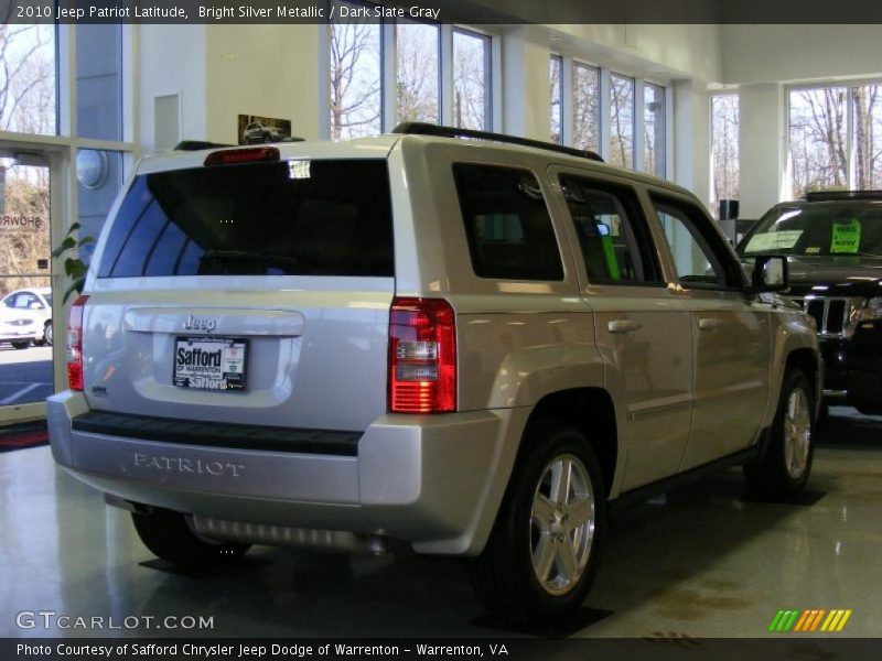 Bright Silver Metallic / Dark Slate Gray 2010 Jeep Patriot Latitude