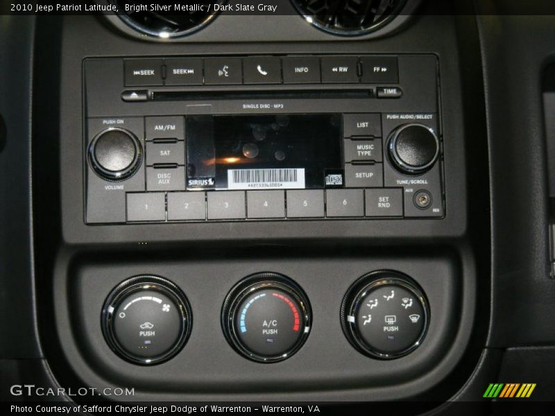 Bright Silver Metallic / Dark Slate Gray 2010 Jeep Patriot Latitude