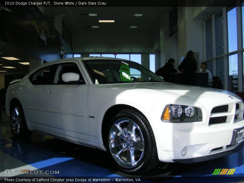 Stone White / Dark Slate Gray 2010 Dodge Charger R/T