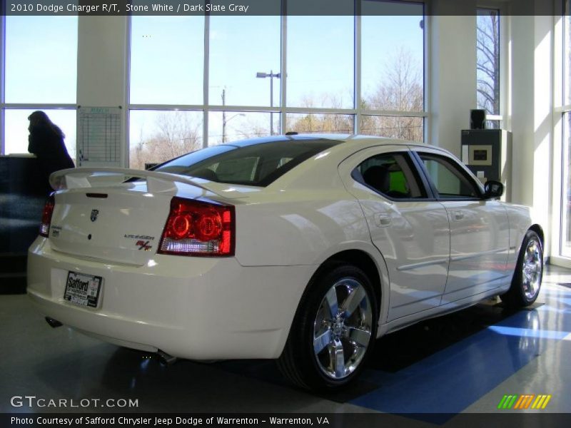 Stone White / Dark Slate Gray 2010 Dodge Charger R/T
