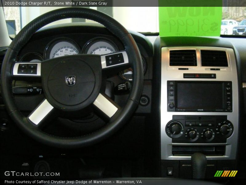 Stone White / Dark Slate Gray 2010 Dodge Charger R/T