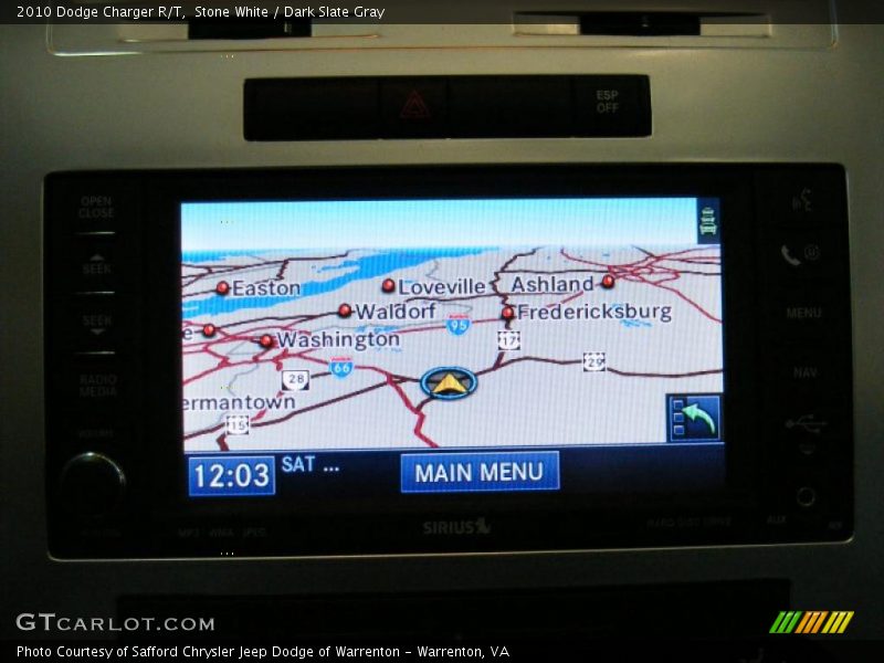 Stone White / Dark Slate Gray 2010 Dodge Charger R/T
