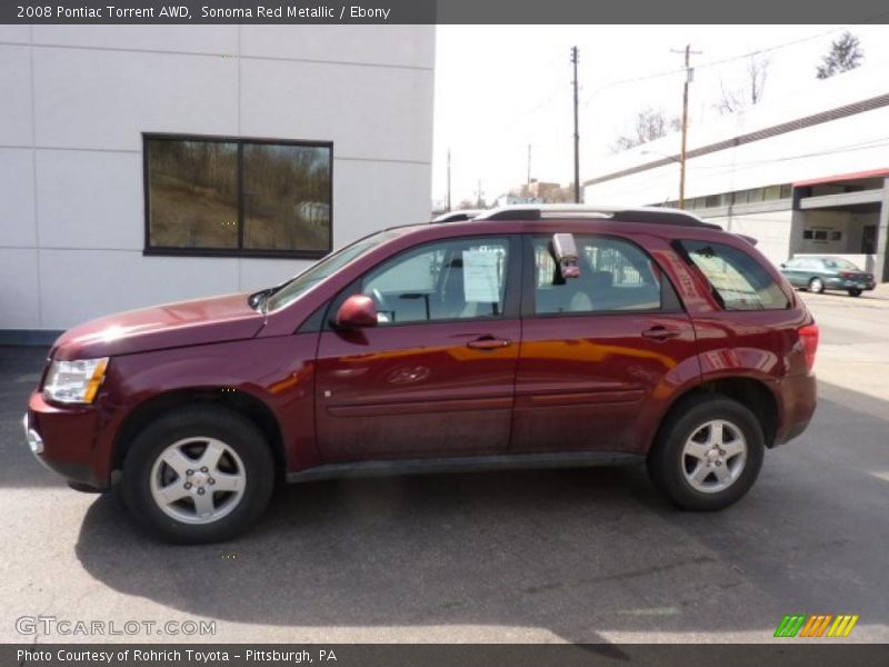 Sonoma Red Metallic / Ebony 2008 Pontiac Torrent AWD
