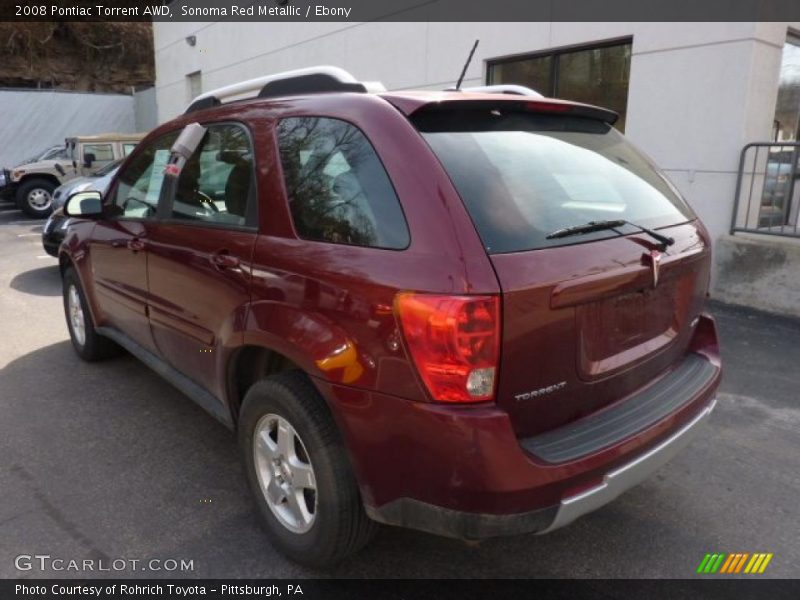 Sonoma Red Metallic / Ebony 2008 Pontiac Torrent AWD