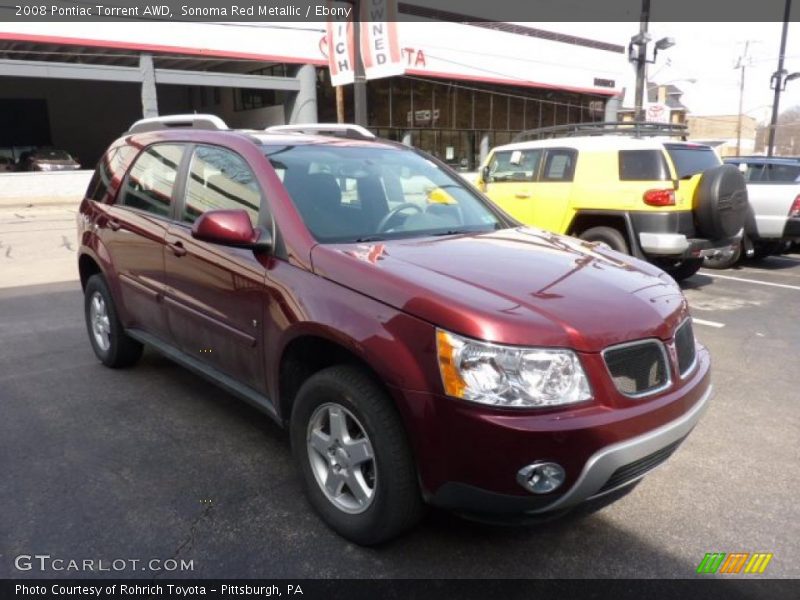 Sonoma Red Metallic / Ebony 2008 Pontiac Torrent AWD