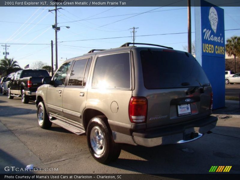 Spruce Green Metallic / Medium Prairie Tan 2001 Ford Explorer XLT