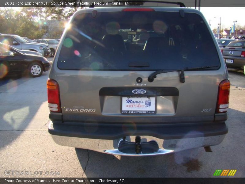 Spruce Green Metallic / Medium Prairie Tan 2001 Ford Explorer XLT