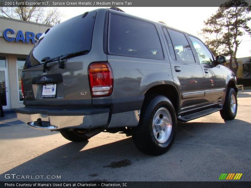 Spruce Green Metallic / Medium Prairie Tan 2001 Ford Explorer XLT