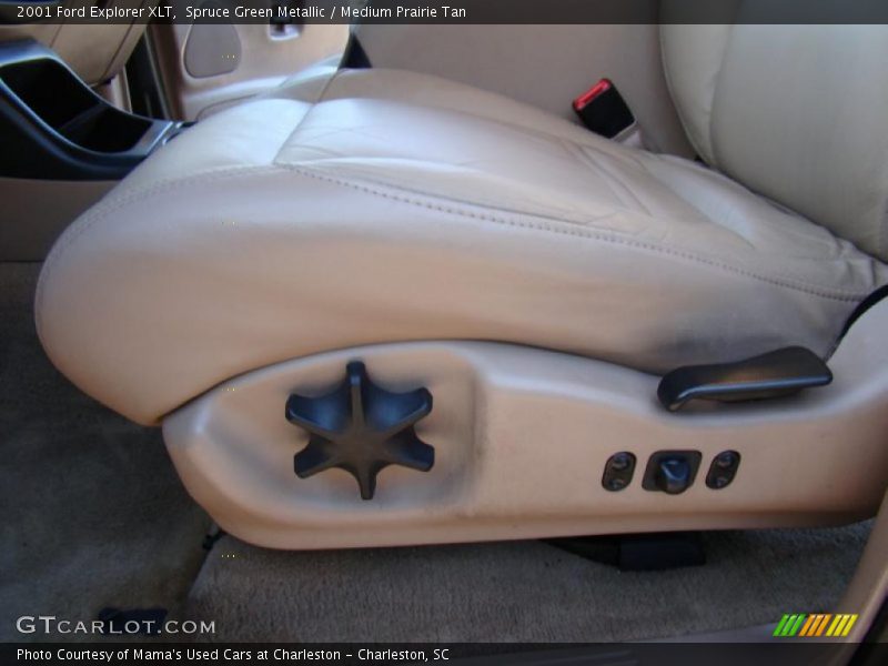 Spruce Green Metallic / Medium Prairie Tan 2001 Ford Explorer XLT